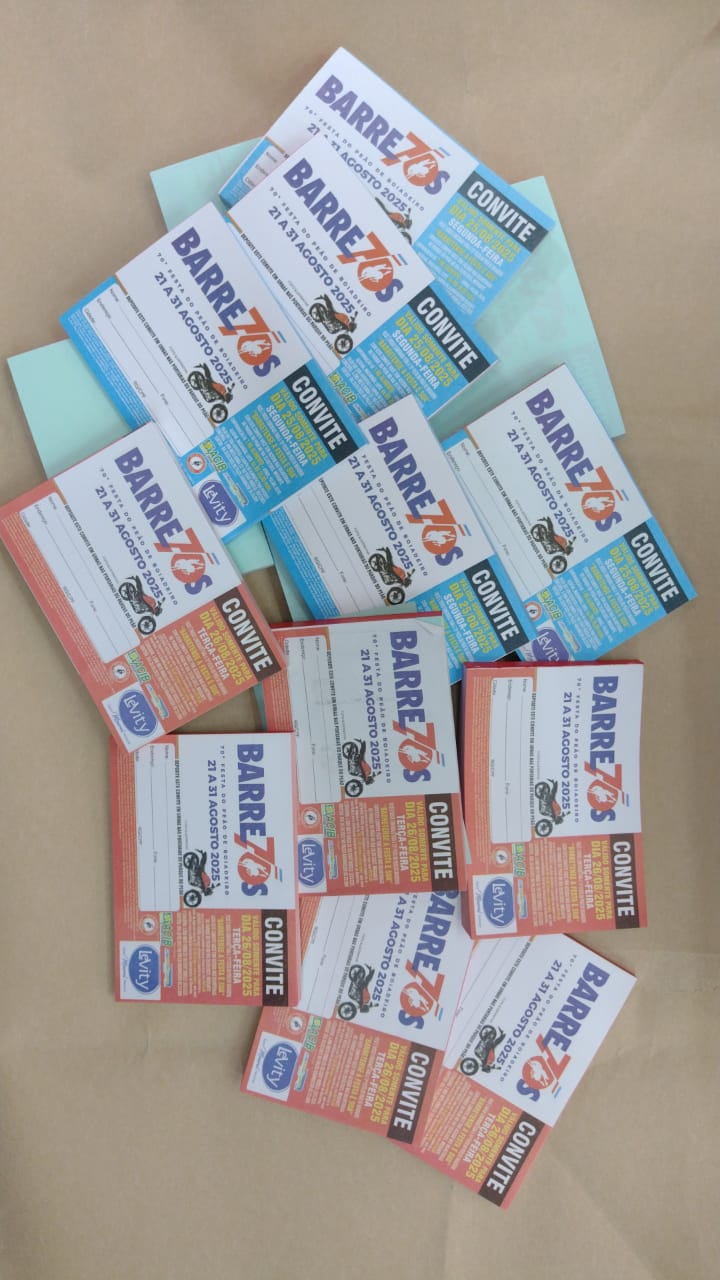 Distribuição de ingressos da Festa do Peão pelo comércio barretense e sorteio de moto