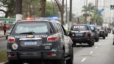 Polícia Militar paulista participa da operação contra o crime organizado (Foto: Divulgação Secretaria Estadual de Segurança Pública) Polícia Militar paulista participa da operação contra o crime organizado (Foto: Divulgação Secretaria Estadual de Segurança Pública)