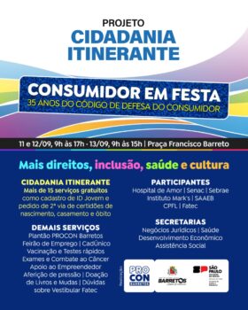 EMPREGO: Oportunidade de trabalho em dois dias de ações na praça Francisco Barreto Fim do prazo para empresas se inscreverem no Feirão de Empregos