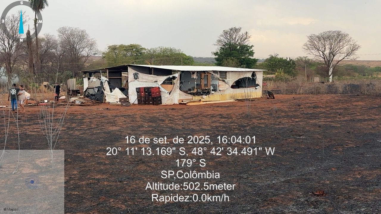 Incêndio atinge área de 300 hectares em assentamento em Colômbia