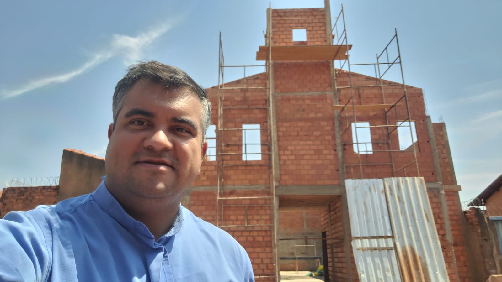 Capela Santa de Rita de Cássia inicia fase de cobertura, afirma Padre Thiago