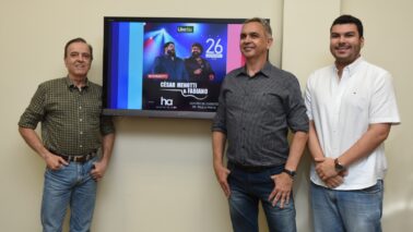 César Menotti e Fabiano em  jantar-show para o HA