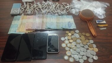 Polícia Militar detém dois na prática de tráfico de entorpecentes (Foto: O Diário de Barretos)