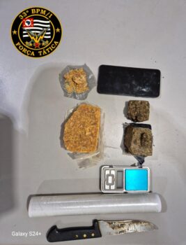 Homem é detido pela PM por tráfico no bairro São Salvador (Foto: O Diário de Barretos)