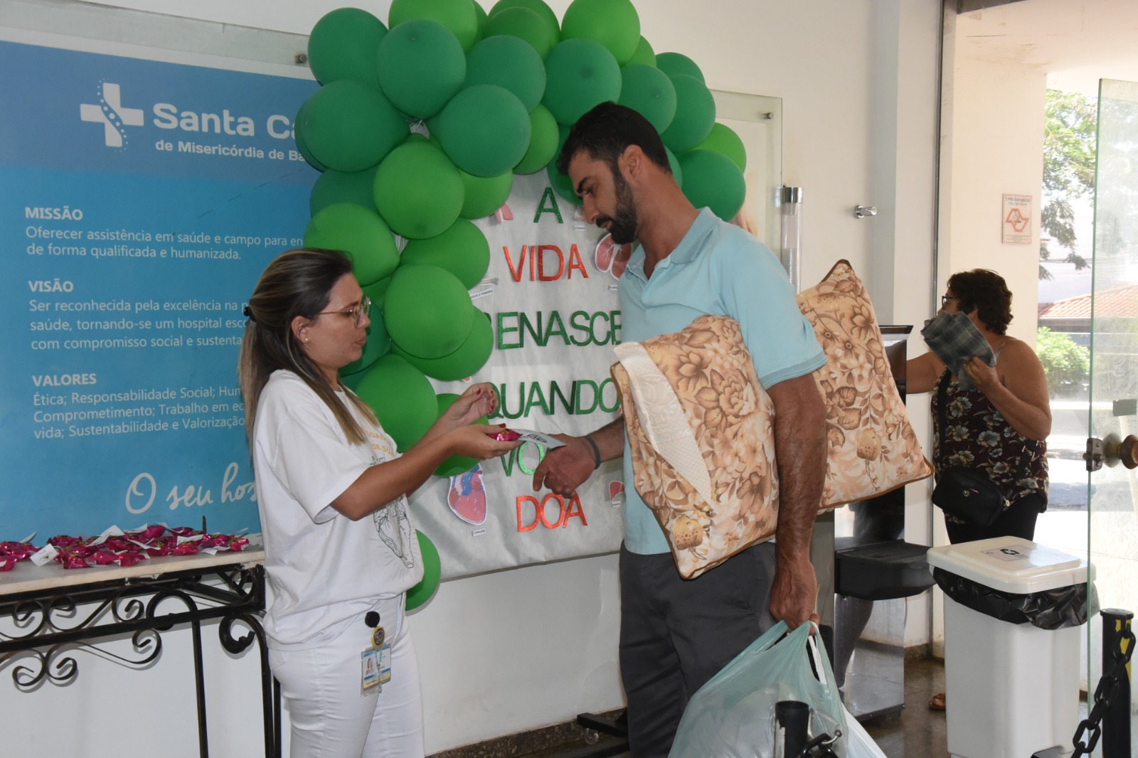 Ação sobre doação de órgãos marca data na Santa Casa
