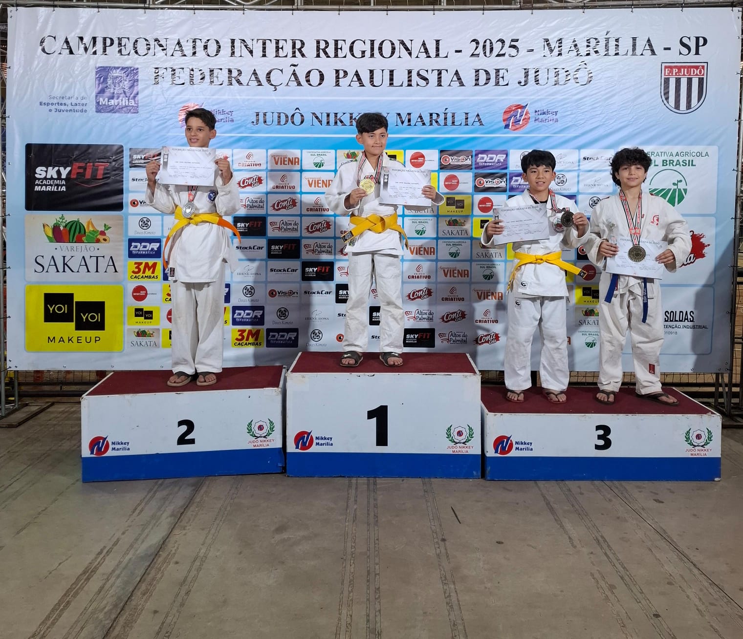 Judô conquista cinco medalhas na fase intergional do Paulista