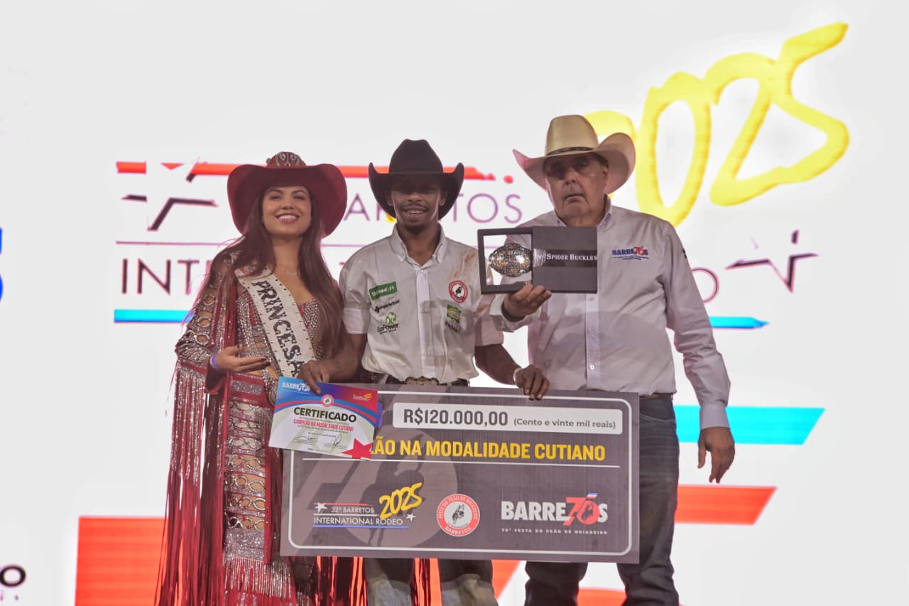 Yuri Teodoro Silva é campeão do 32º Barretos International Rodeo no Cutiano