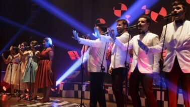 Clássicos da Jovem Guarda são interpretados por um octeto vocal e banda com metais (Foto: Divulgação)