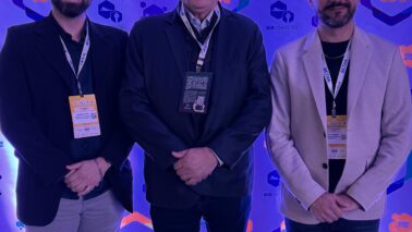 Jhonatha. prefeito Odair e Thyago representaram o município (Foto: Divulgação)