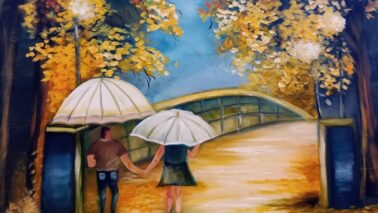 Um dos quadros que integram a exposição aberta ao público no North Shopping (Foto: Divulgação)