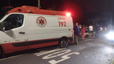 Motociclista fica ferido após atropelar vaca na avenida das Nações (Foto: O Diário de Barretos)
