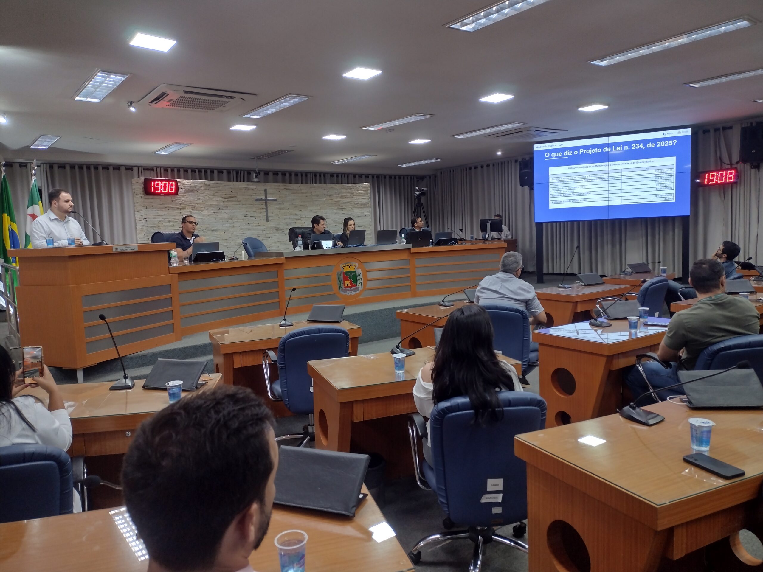 Câmara realiza audiência pública e discute planejamento orçamentário do município