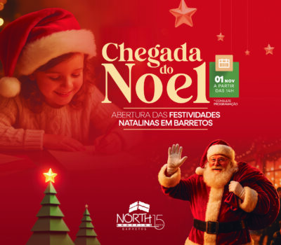 North Shopping dá início à temporada de Natal em Barretos com Papai Noel e inauguração da decoração natalina