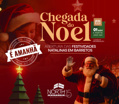 North Shopping dá início à temporada de Natal em Barretos com Papai Noel e inauguração da decoração natalina