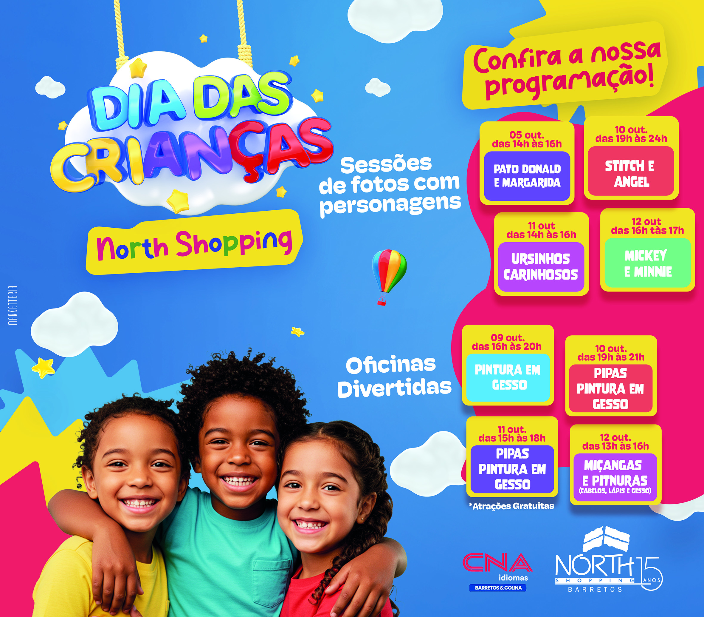 North Shopping Barretos reúne opções completas para celebrar o Dia das Crianças