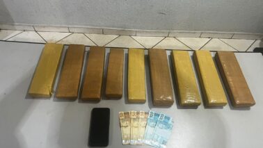 Polícia Militar detém sujeito e apreende 9,6kg de maconha (Foto: O Diário de Barretos)