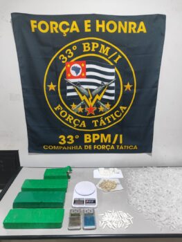 Polícia Militar detém suspeito e apreende mais de 2,9kg de entorpecentes (Foto: O Diário de Barretos)