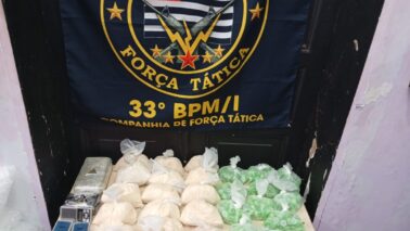 Polícia Militar detém autor apreende mais de 9,6kg de entorpecentes (Foto: O Diário de Barretos)