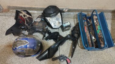 Guarda Municipal encontra moto furtada parcialmente desmontada (Foto: O Diário de Barretos)