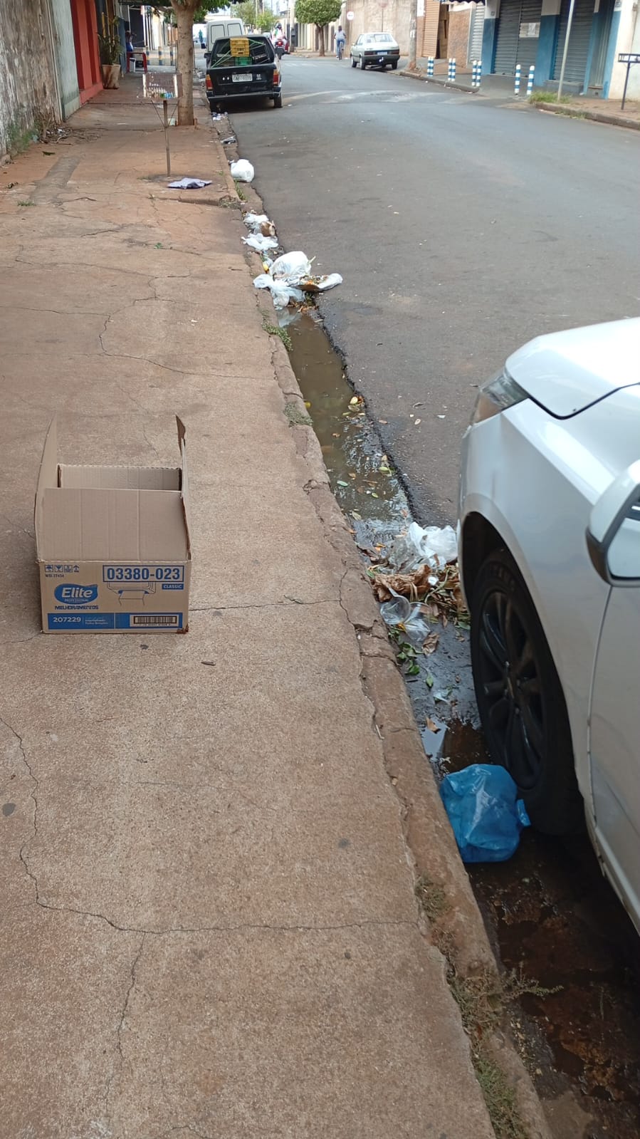 Moradores cobram limpeza na rua da feira