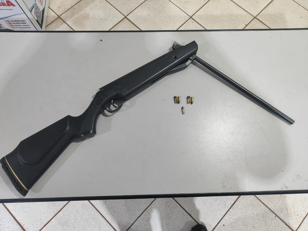 Caldeireiro é preso por dano e posse ilegal de arma de fogo e munição