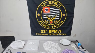 Polícia Militar detém quatro e apreende mais de meio quilo de drogas (Foto: O Diário de Barretos)