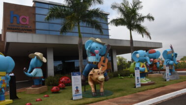 São seis esculturas em grande escala transmitindo mensagens de inclusão, diversidade e superação (Foto: Tininho Júnior)