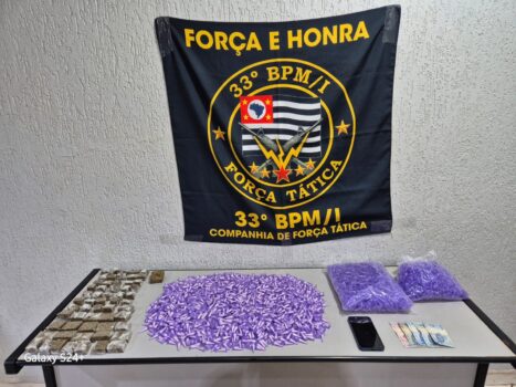 Polícia Militar detém suspeito e apreende 3,5 kg de entorpecentes (Foto: O Diário de Barretos)