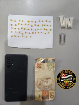 Homem é detido pela PM por tráfico de entorpecente (Foto: O Diário de Barretos)