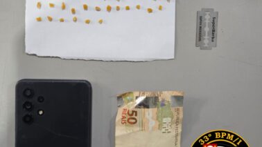 Homem é detido pela PM por tráfico de entorpecente (Foto: O Diário de Barretos)