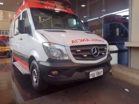 Motociclista fica ferido em acidente de trânsito na área central (Foto: O Diário de Barretos)