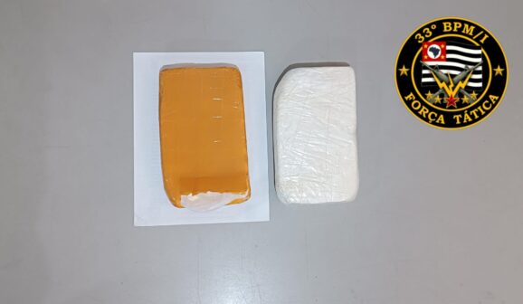 Polícia Militar detém suspeito e apreende mais de 2 kg de cocaína (Foto: O Diário de Barretos)