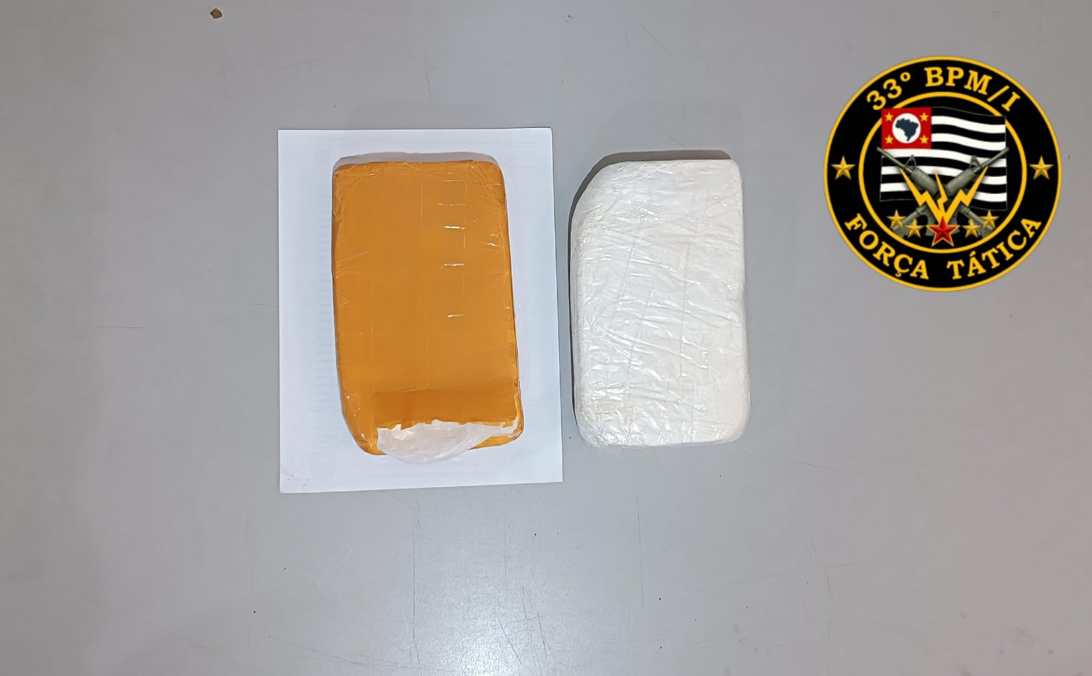 Polícia Militar detém suspeito e apreende mais de 2 kg de cocaína