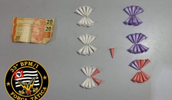 Dinheiro e Microtubos de cocaína são apreendidos