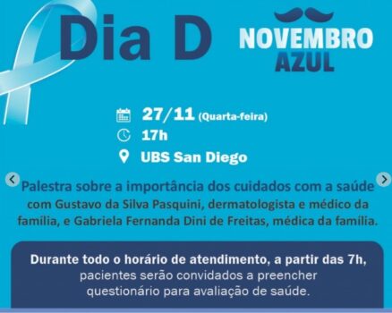 Novembro Azul encerra ações do DIA D em UBSs