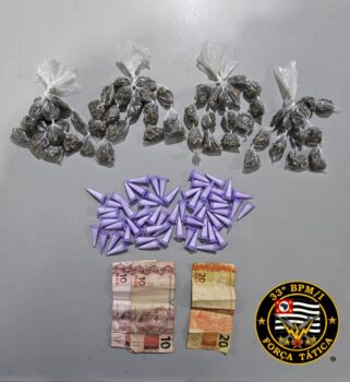 Polícia Militar detém dois por tráfico no Dom Bosco (Foto: O Diário de Barretos)