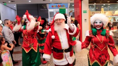 Empreendimento teve chegada do Papai Noel no último sábado (Foto: Divulgação)