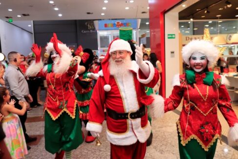 Empreendimento teve chegada do Papai Noel no último sábado (Foto: Divulgação)
