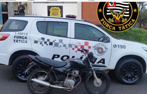 Polícia Militar detém autor e recupera motocicleta furtada em Barretos (Foto: O Diário de Barretos)