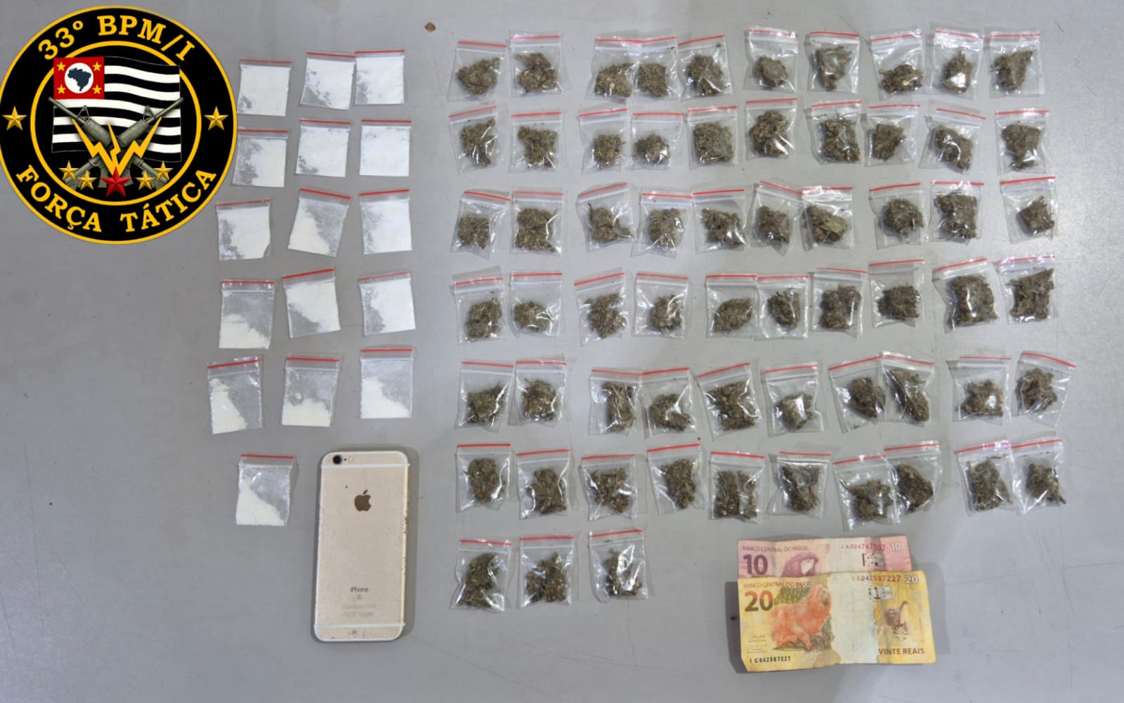 Polícia Militar detém autor e apreende drogas no conjunto Newton Siqueira Sopa