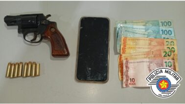 Polícia Militar detém autônomo e apreende arma de fogo no bairro Santa Isabel (Foto: O Diário de Barretos)