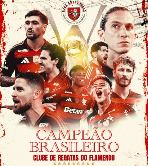 Flamengo vence o Ceará e conquista o título Brasileirão