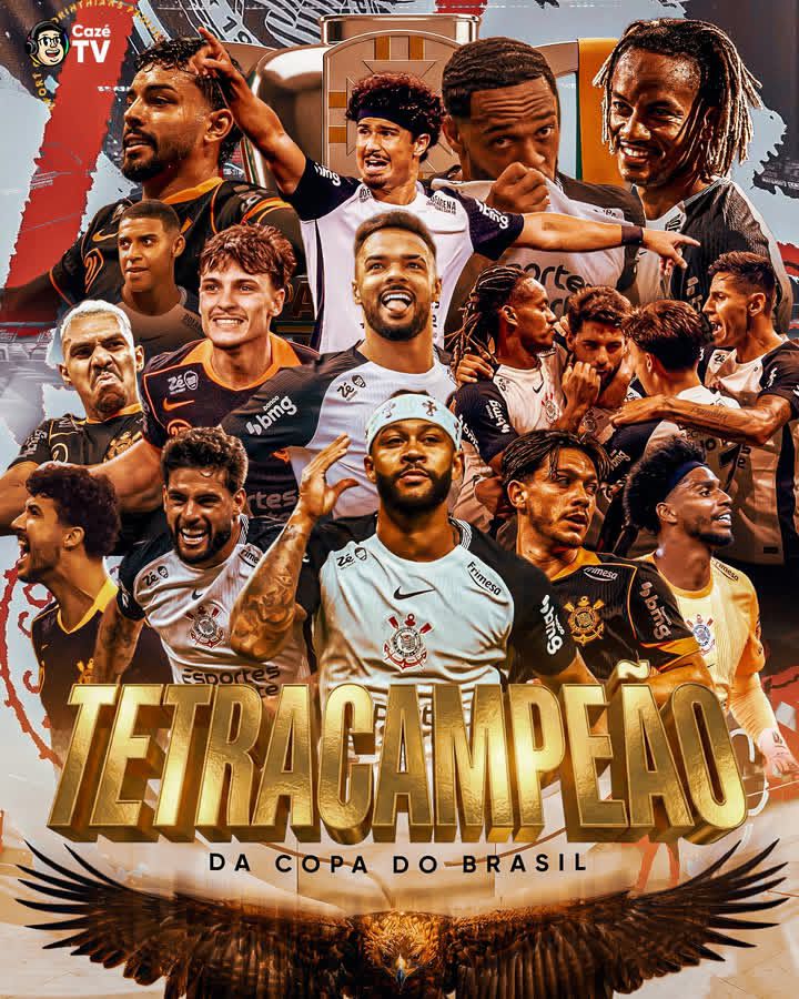 Corinthians vence o Vasco e conquista tetra na Copa do Brasil