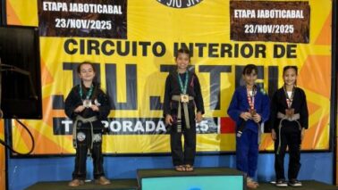 A barretense Valentina Stort Dalamarta, 9 anos, sagrou-se campeã em sua categoria no Circuito Interior de Jiu Jitsu