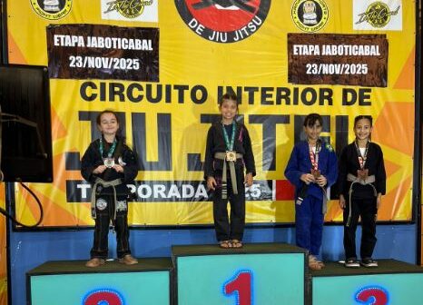 A barretense Valentina Stort Dalamarta, 9 anos, sagrou-se campeã em sua categoria no Circuito Interior de Jiu Jitsu