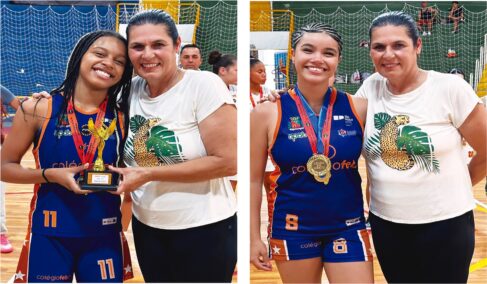 As atletas Maria de Assis e Giovana Cardoso que integram a equipe Sub-14 do time da APAB Barretos foram premiadas na final estadual realizada em Tupã, no último final de semana.
