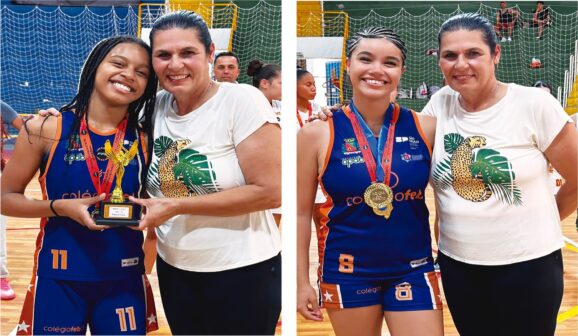 As atletas Maria de Assis e Giovana Cardoso que integram a equipe Sub-14 do time da APAB Barretos foram premiadas na final estadual realizada em Tupã, no último final de semana.