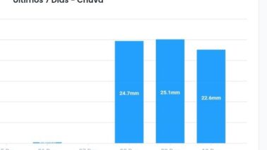 As chuvas que caíram nestes 13 primeiros dias de dezembro em Barretos, contabilizaram 93,7 mm na Estação Observa Clima até as 11h da manhã deste sábado (13).