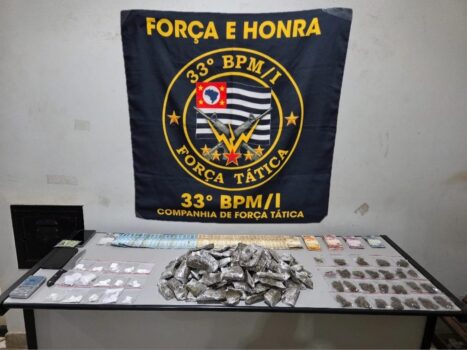 Polícia Militar detém suspeito e apreende mais 3,6 kg de drogas (Foto: O Diário de Barretos)