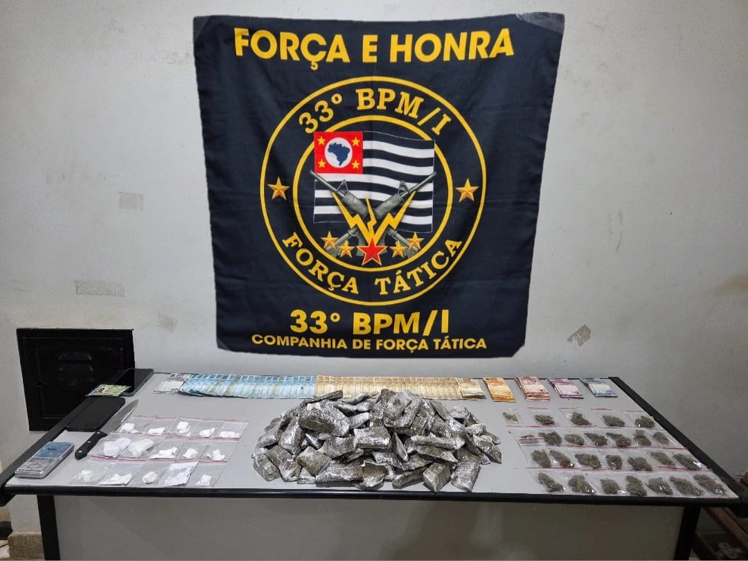 Polícia Militar detém suspeito e apreende mais 3,6 kg de drogas